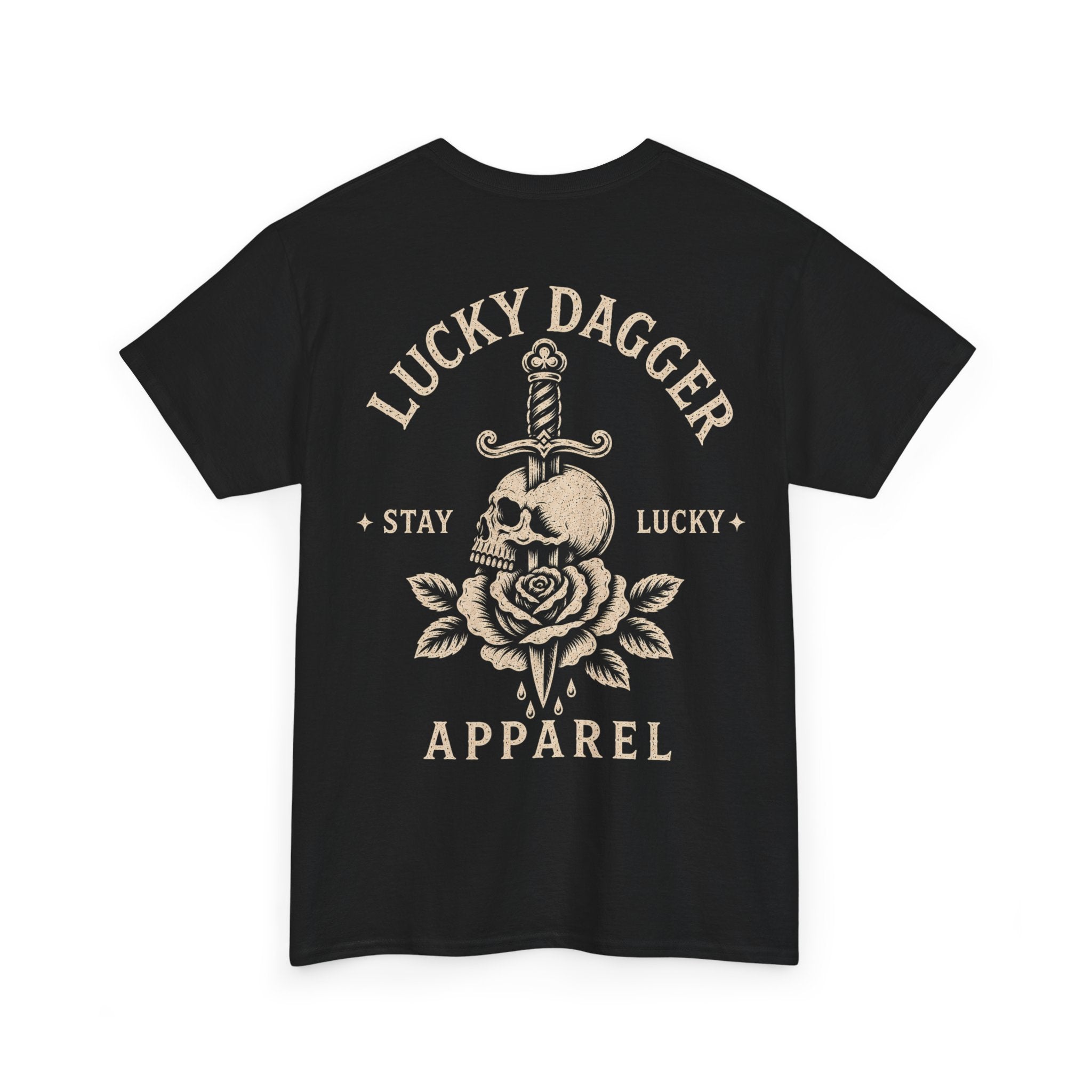 Stay Lucky Rose T-Shirt | Lucky Dagger Apparel