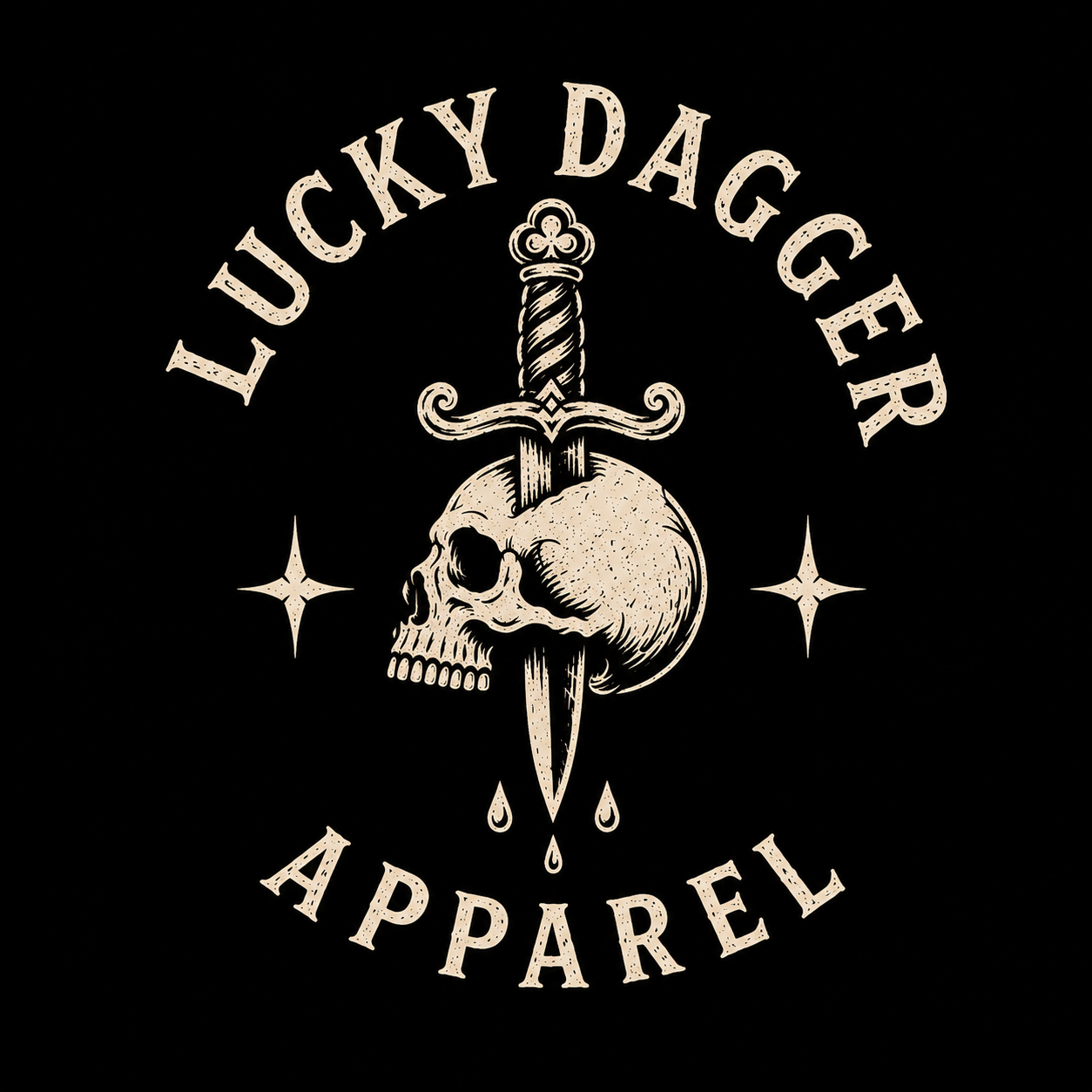 Stay Lucky Rose T-Shirt | Lucky Dagger Apparel